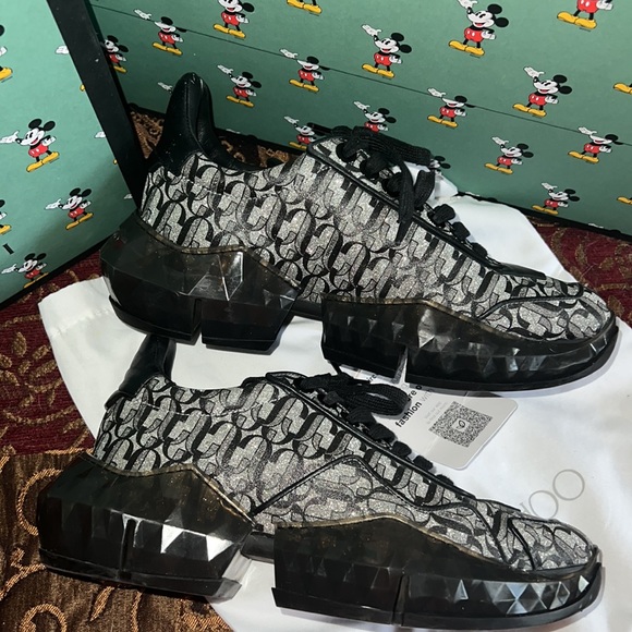 Authentic Jimmy Choo logo sneakers - Picture 4 of 14